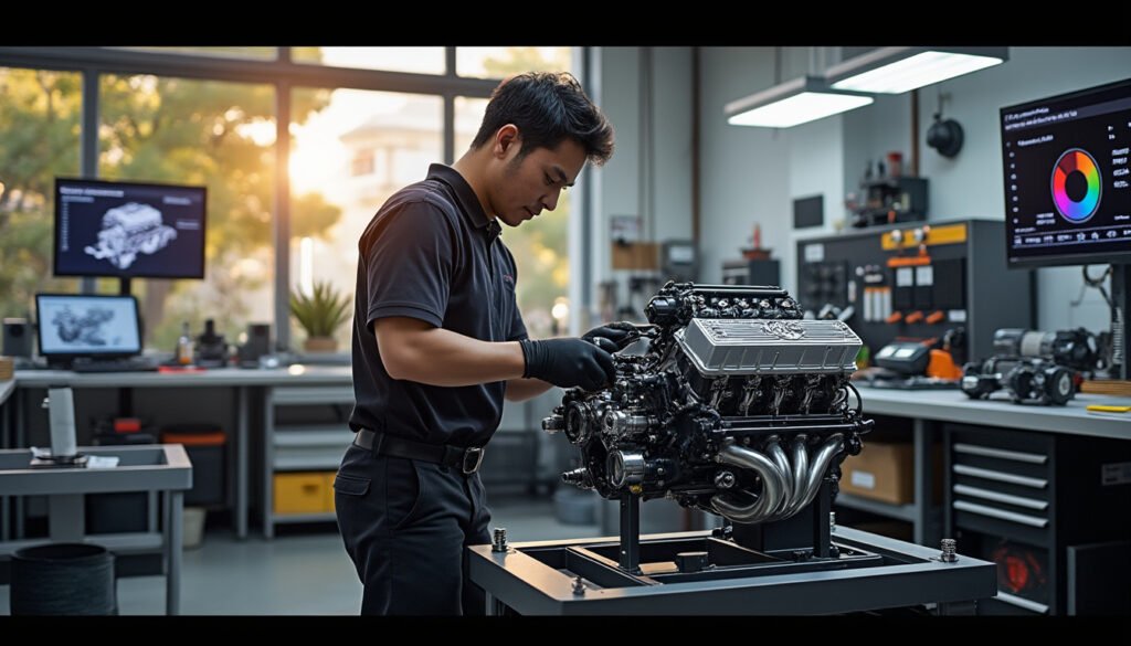 découvrez le vr38dett, un moteur qui allie technologie de pointe et savoir-faire artisanal. plongez dans les caractéristiques de ce cœur mécanique exceptionnel, symbole de performance et d’innovation dans l'automobile.