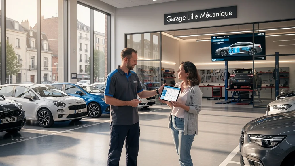 Garage Lille Mécanique moderne avec service client digital et parking accessible à Lille