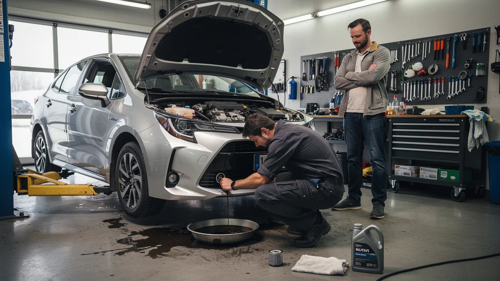 Ma première vidange sur ma Corolla hybride à 130 000 km